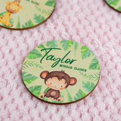Personalised Printed Animal Themed Baby Disc
