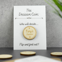 Personalised Engraved Decision Coin