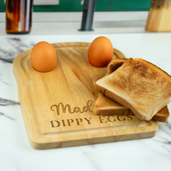 Personalised Engraved Breakfast Chopping Board