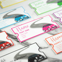 Personalised Printed Driving Lesson Ticket
