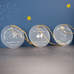 Personalised Printed Baby Ornament