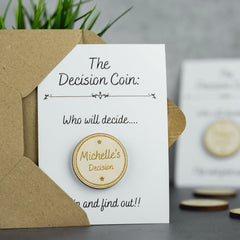 Personalised Engraved Decision Coin