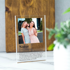 Personalised Dictionary Definition Photo Block