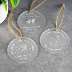 Personalised Printed Baby Ornament