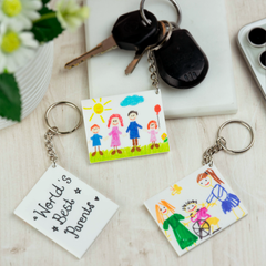 Personalised own Drawing Keyring