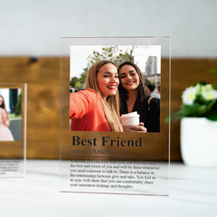 Personalised Dictionary Definition Photo Block