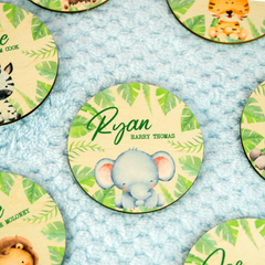 Personalised Printed Animal Themed Baby Disc
