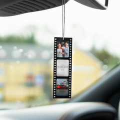 Personalised Printed Photo Reel Car Ornament