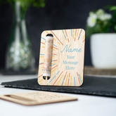 Personalised Printed Wooden Money Holder