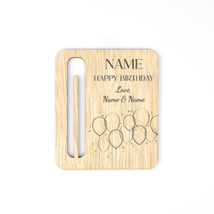 Personalised Printed Wooden Money Holder