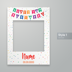 Customisable Birthday Selfie Frame