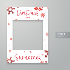 Customisable Christmas Selfie Frame