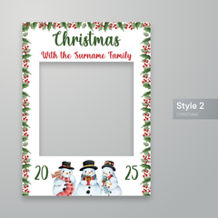 Customisable Christmas Selfie Frame