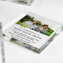 Personalised Printed Photo Memorial Block