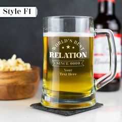 Personalised Engraved Father's Day Beer Tankard