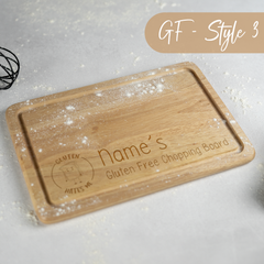 Personalised Engraved Gluten Free Chopping Board Food Intolerance Celiac Coeliac Board Wheat Free