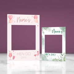 Customisable Hen Do Hen Party Selfie Frame