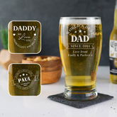 Personalised Engraved Father's Day Pint Glass