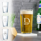 Personalised Engraved Conical Pint Glass