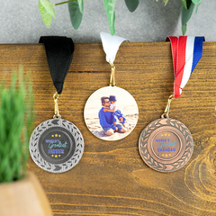 Personalised Printed Father's Day Medal
