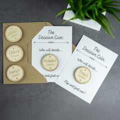 Personalised Engraved Decision Coin