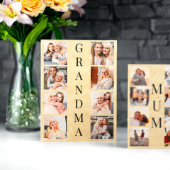 Personalised Printed Wooden Photo Block