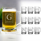 Personalised Engraved Glass Beer Tankard