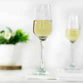 Personalised Engraved Angled Champagne Flute