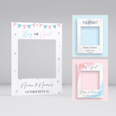 Customisable Gender Reveal Selfie Frame