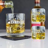 Personalised Engraved Father's Day Whiskey Glass