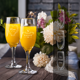 Personalised Engraved Mother's Day Champagne Flute