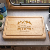 Personalised Engraved Camping Chopping Board Campervan, Camper, Motorhome, Caravan, Tent, Van Life