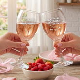 Personalised Wine Glass Galentine's Gift Valentine's Day