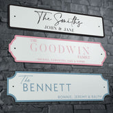 Personalised Printed Surname Metal Street Sign