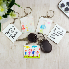 Personalised own Drawing Keyring