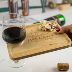 Personalised Engraved Wine and Nibbles Board