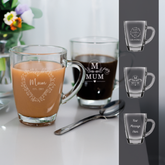 Personalised Engraved Mothers Day Glass Mug