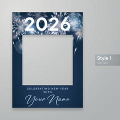 Customisable New Year Selfie Frame