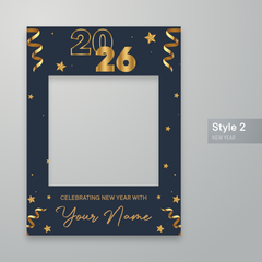 Customisable New Year Selfie Frame