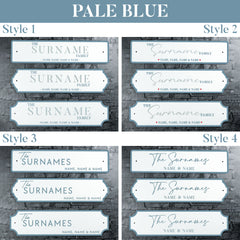 Personalised Printed Surname Metal Street Sign