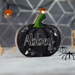 Personalised Free Standing Halloween Pumpkin Decoration