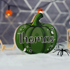 Personalised Free Standing Halloween Pumpkin Decoration