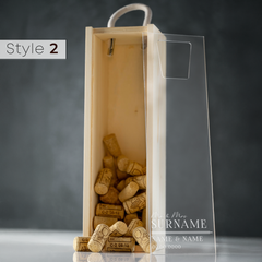 Personalised Engraved Cork Collection Box