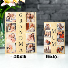 Personalised Printed Wooden Photo Block