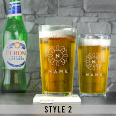 Personalised Engraved Conical Pint Glass