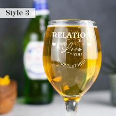 Personalised Engraved Father's Day Stemmed Beer Glass