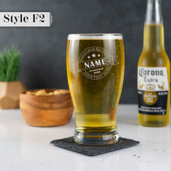 Personalised Engraved Father's Day Pint Glass