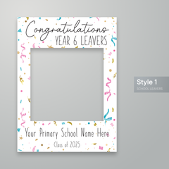 Customisable Primary School Leavers Selfie Frame