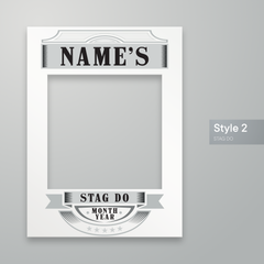 Customisable Stag Do Stag Party Selfie Frame