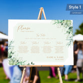 Personalised Printed Wedding Seating Plan
